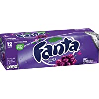 Los mejores  - Fanta Refresco con Gas- Sabor Uva - Paquete de 12 x 355 ml - Total: 4.26L